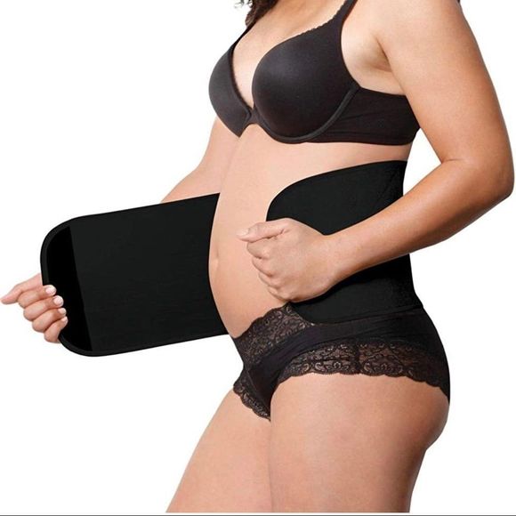 SNATCH ME UP - Under Wrapz Large Black Belly Shaper, Maternity Postpartum - NWT - Picture 2 of 4